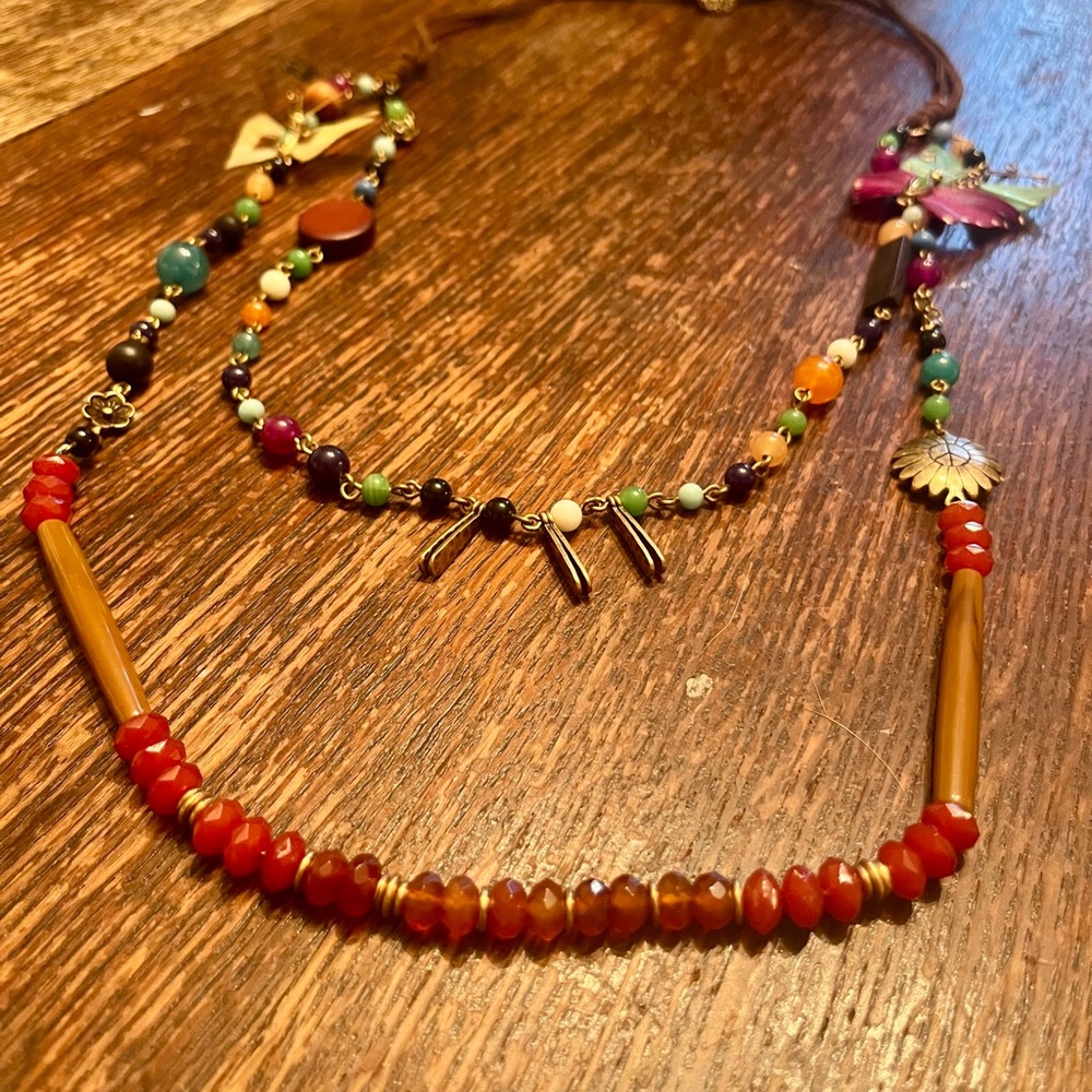 Free People Multicolor Beaded Necklace